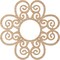 Ekena Millwork Cohen Wood Fretwork Pierced Ceiling Medallion, Alder, 36"OD x 12 1/4"ID x 3/8"T CMWP36X36X0375COAL - alternate 3